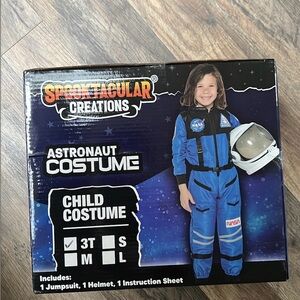 3T Kids Blue Astronaut Costume with Helmet
